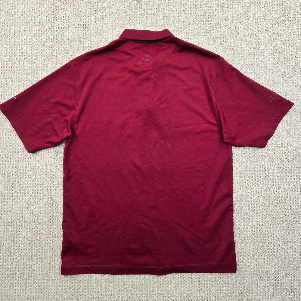Nike Golf Polo Shirt Grand Bear Grand Biloxi Casino Maroon Mens Medium - Picture 3 of 11